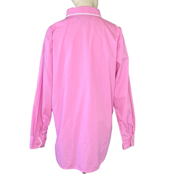 Bob Mackie Pink Embroidered Shirt Size Large - Picture 2 of 12